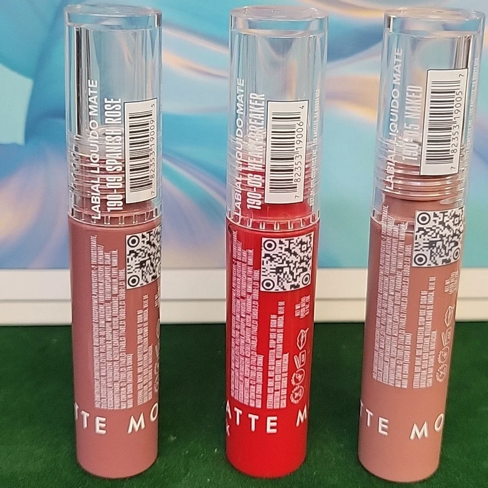 Italia Mousse Matte Liquid Lipstick 3g Each Set of 3 New Sealed Tube